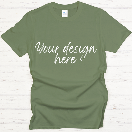 Adult Unisex T-Shirt (Military Green)