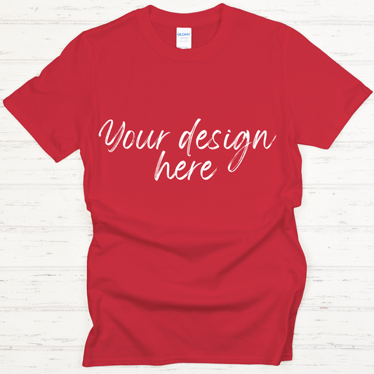 Adult Unisex T-Shirt  (Red)
